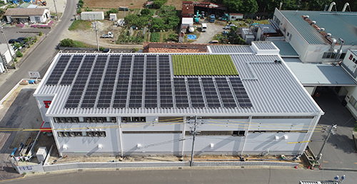愛知事業部新工場建屋　太陽光発電システム